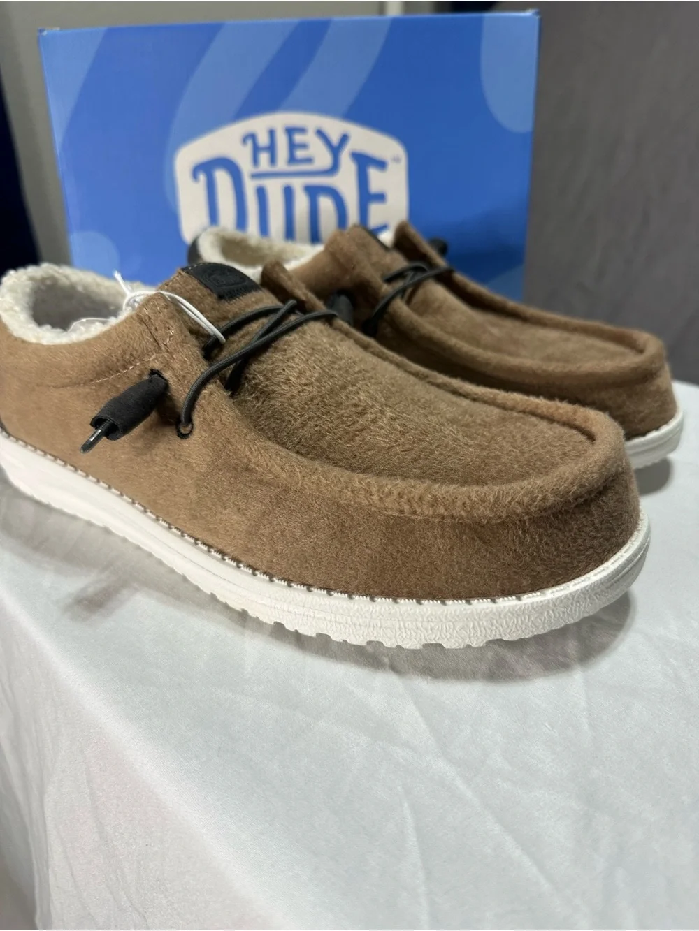 🆕 Hey Dude Wally Warmth Cozy Slip-On with White Sole